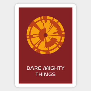 JPL/NASA Perseverance Parachute "Dare Mighty Things" Poster #4 Sticker